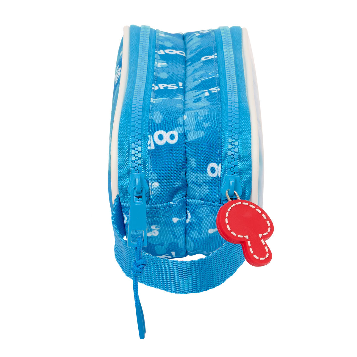 Dobbelt carry-all Los Pitufos Blå 21 x 8 x 6 cm